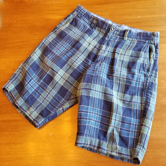 J. Crew Other - J. Crew Club linen/cotton blend plaid shorts